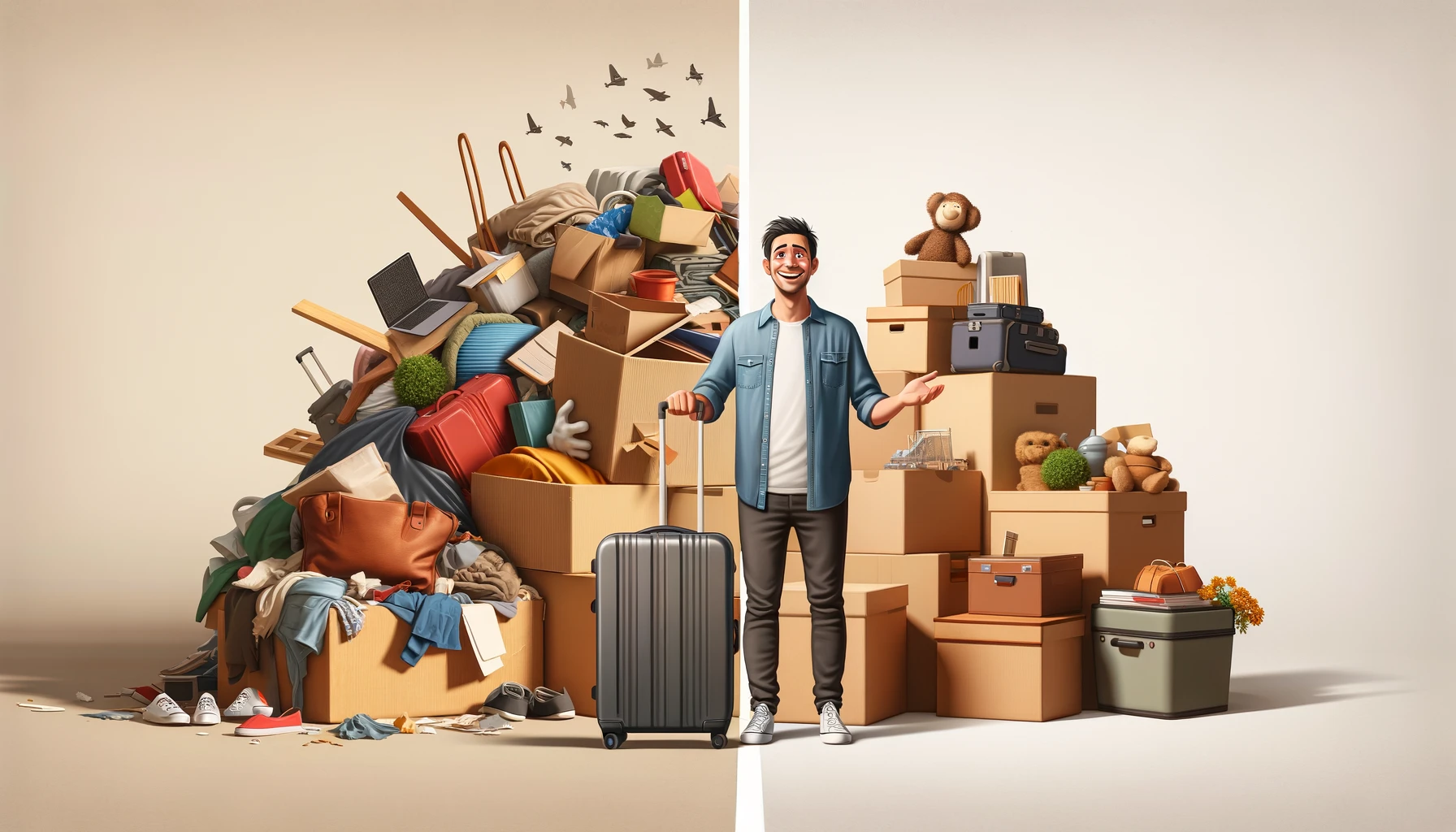 Downsizing before moving abroad is a great way to keep your life and mind free of clutter.